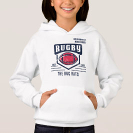 School Club Team League Name Year Rugby Hoodie