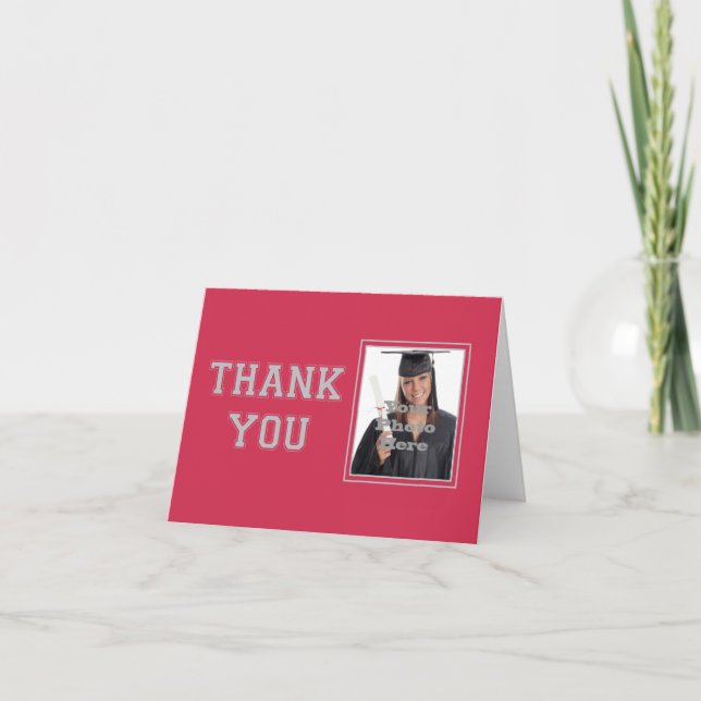 School Colors Thank You Note Dankeskarte (Vorderseite)