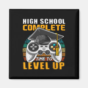 School Complete Video Game Senior Abschluss Gift Magnet