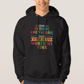 School Counselor Cute Appreciation Back to School  Hoodie