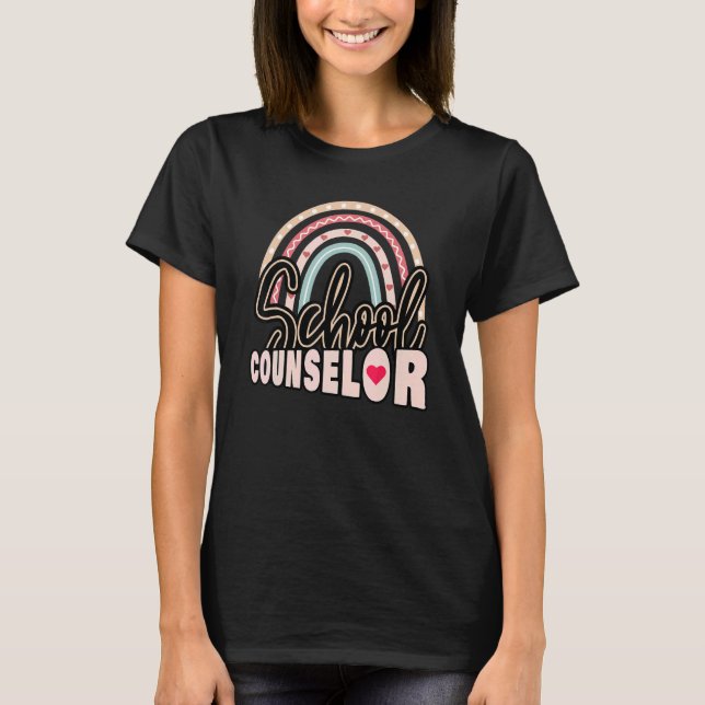 School Counselor Rainbow  Women T-Shirt (Vorderseite)