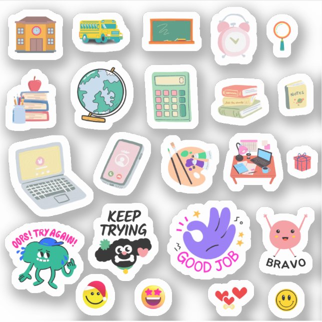 School Goodnotes stickers | Cute education planner (Devant)