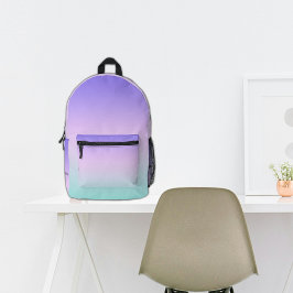 School Lilac Ombre Individuelle Name Bedruckter Rucksack
