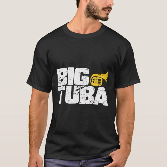 School Marching Band Funny Tuba T-Shirt (Vorderseite)