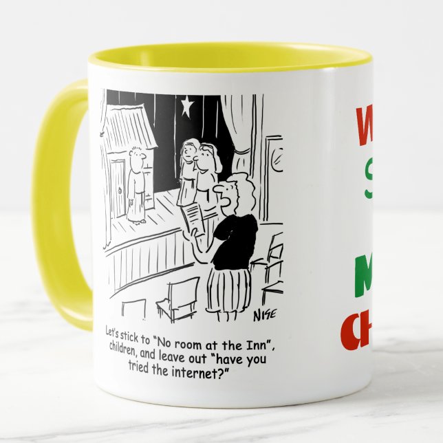 School Nativplay Probe Tasse (Nativity Play Cartoon)