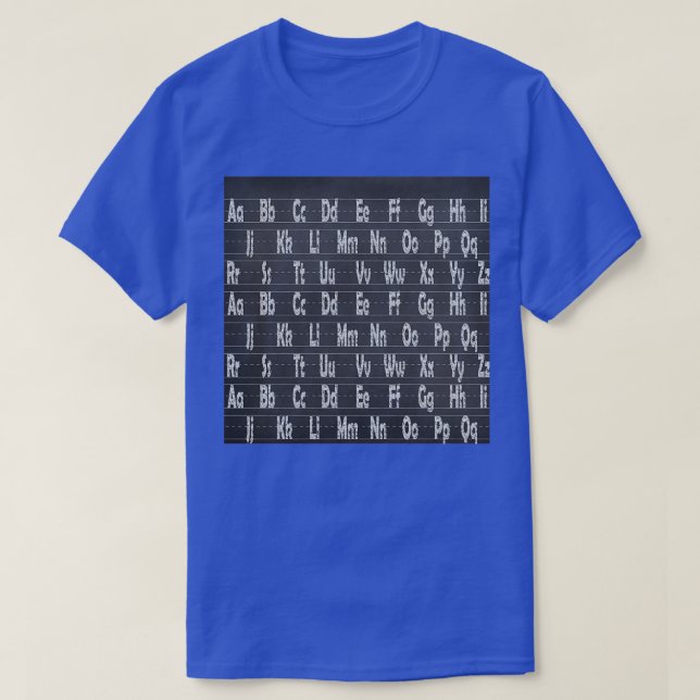 School Neck Gaiter Chalkboard Alphabet Neck Gator T-Shirt (Design vorne)