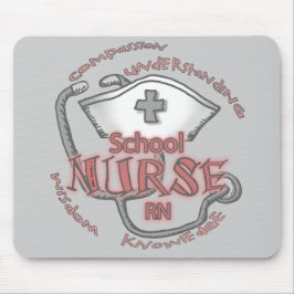 School Nurse Axiom individuelle Name Mouse Pad Mousepad
