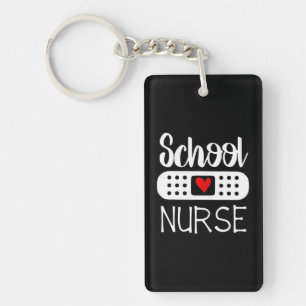 School Nurse Funny Bandaid Medical RN LPN Schlüsselanhänger