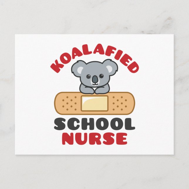 School Nurse Koala Koalafied Postkarte (Vorderseite)