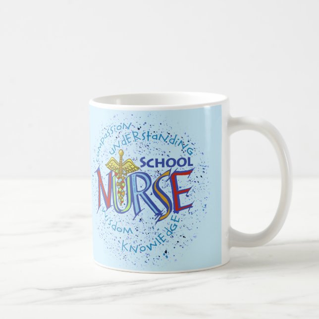 School Nurse Motto Kaffeetasse (Rechts)