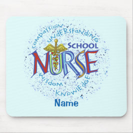 School Nurse Motto Mousepad