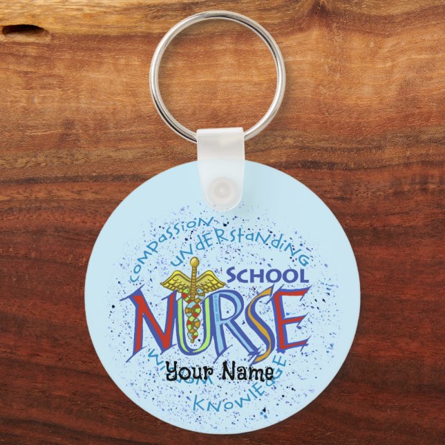 School Nurse Motto Schlüsselanhänger (Vorderseite)