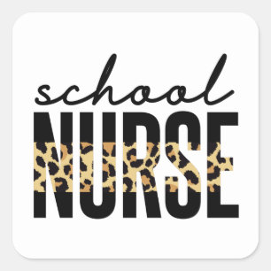 School Nurse   School Nurse RN appreciation gifts Quadratischer Aufkleber
