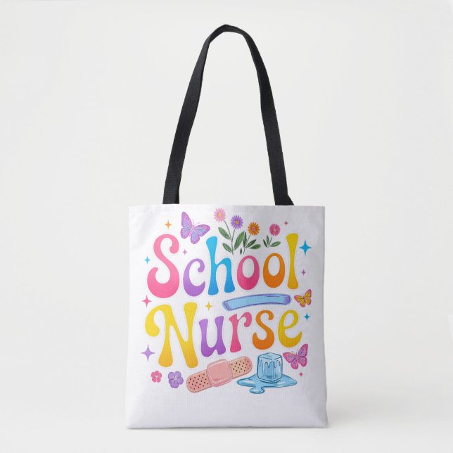 School Nurse Tote Bag Tasche (Vorderseite)