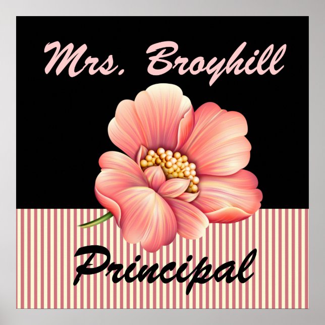 School - Principal - Teacher Welcome - SRF Poster (Vorne)