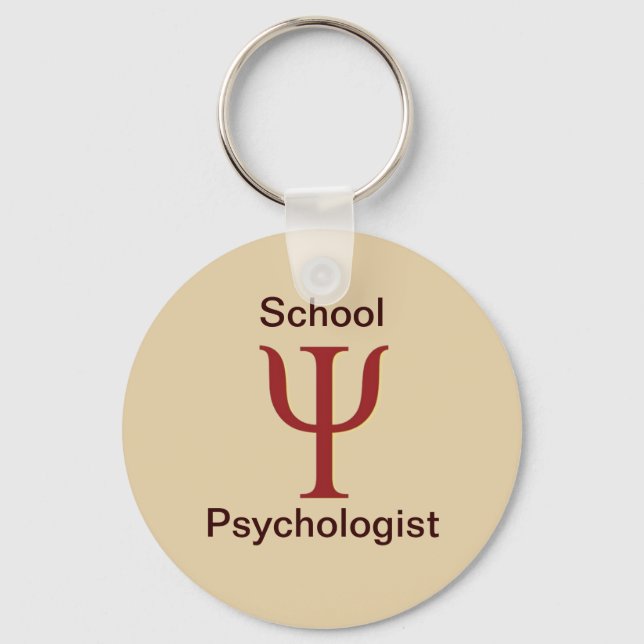 School Psychologist Key Chain Schlüsselanhänger (Vorderseite)