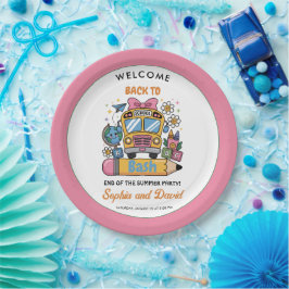 School’s Back Bash! Editable End of Summer Party Pappteller