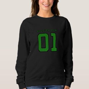 School Sports Thema Booster Club Mama Grün und Bl Sweatshirt