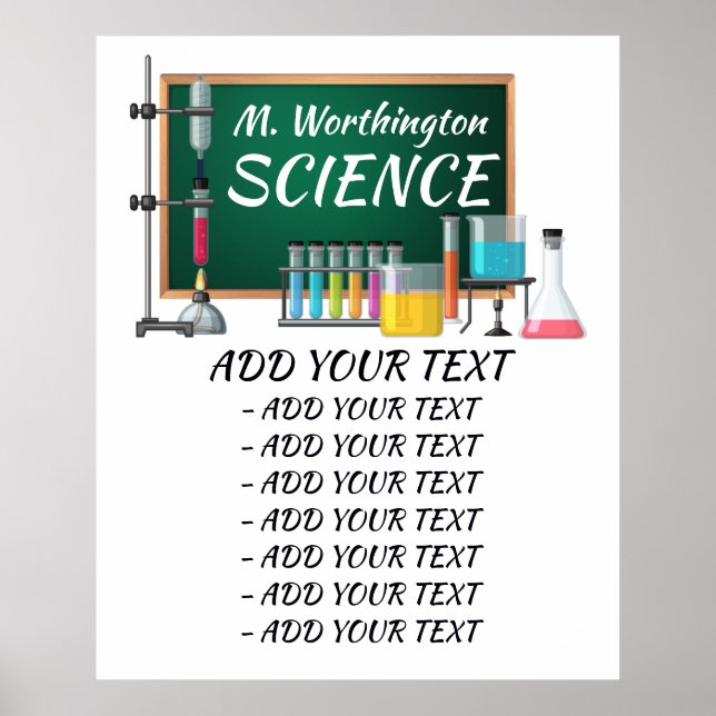 School / Teacher / Classroom Poster (Vorne)
