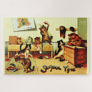 School Time Cats Louis Wain Puzzle