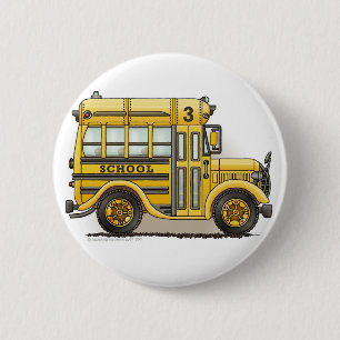 Schoolbus Buttone Button