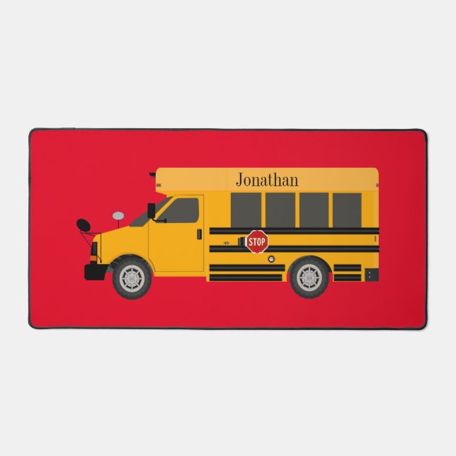 Schoolbus Kids Décor Desk Matts & Pads Schreibtischunterlage (Vorderseite)