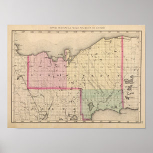 Schoolcraft Landkreis Michigan Poster