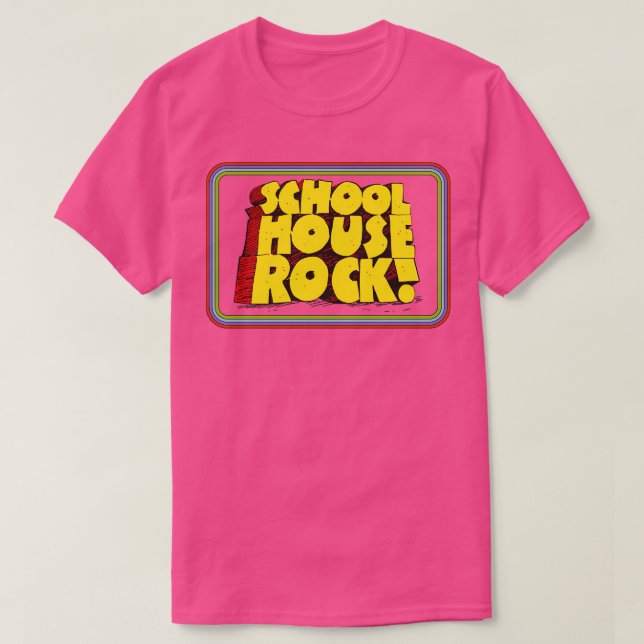 Schoolhouse Rock 70er Retro Title Bars T-Shirt (Design vorne)
