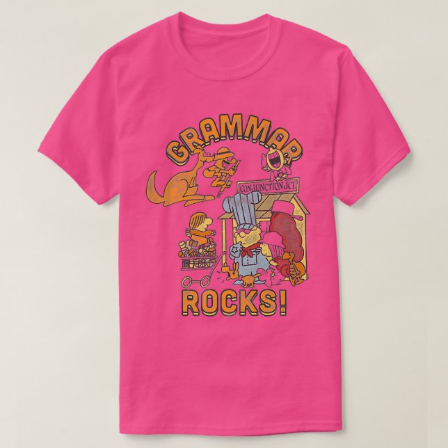 Schoolhouse Rock Grammar Rocks Premium  T-Shirt (Design vorne)