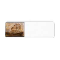Schooner And Vintage Map