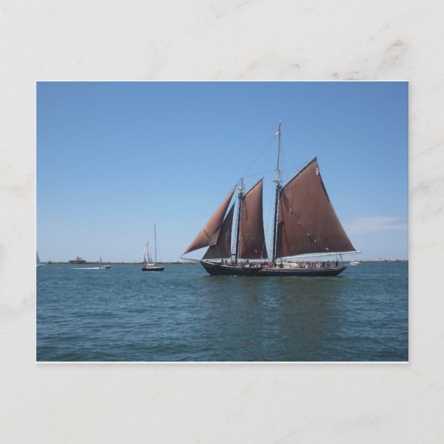 Schooner Postkarte (Vorderseite)