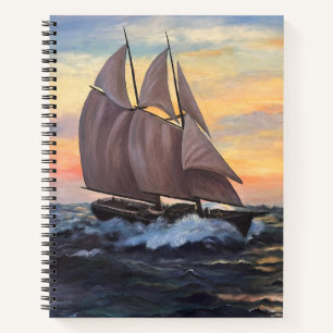 Schooner Spiral Notebook Notizbuch