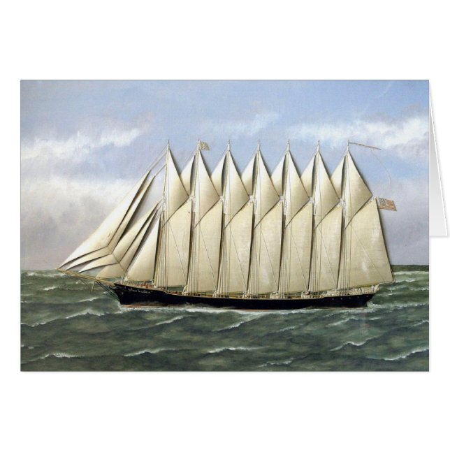 Schooner Thomas W Lawson 1900er (Vorderseite (Horizontal))
