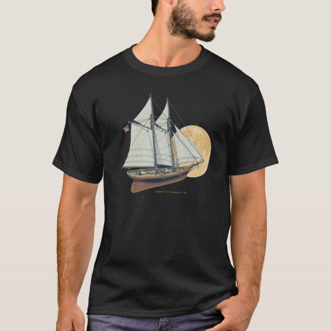 Schooner-Yacht "Amerika", 1851 T-Shirt (Vorderseite)