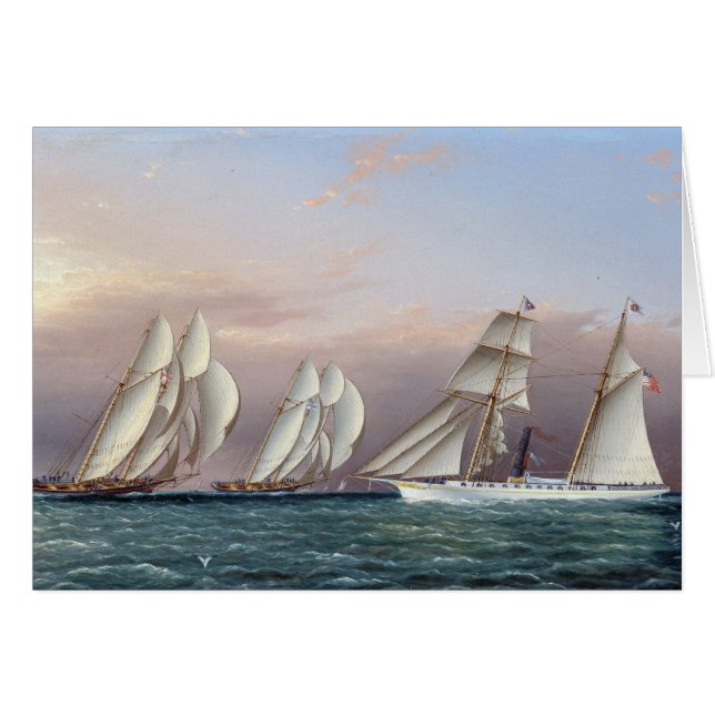 Schooners Dreadnought et Columbia 1870 (Devant horizontal)