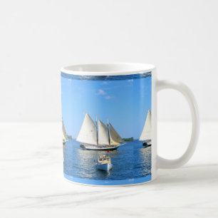 Schooners und Hummerboots-Tasse Kaffeetasse
