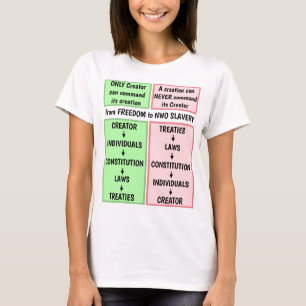 Schöpfer gegen Schöpfung (Licht) T-Shirt