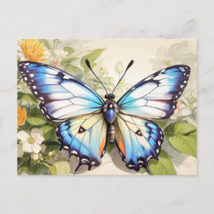 Schöpferische Schmetterlingsillustration Postkarte