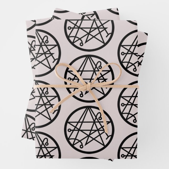 Schornstein der rosafarbenen Papiertücher Geschenkpapier Set (Beispiel)