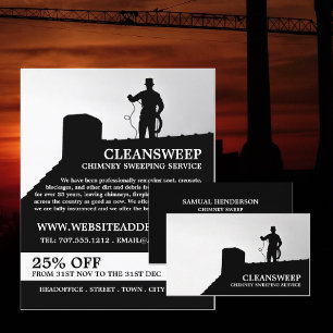Schornsteindesign, Schornsteinfassdienst Flyer