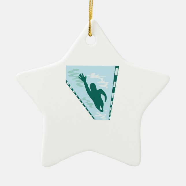 Schoss-Schwimmer Keramikornament (Vorne)