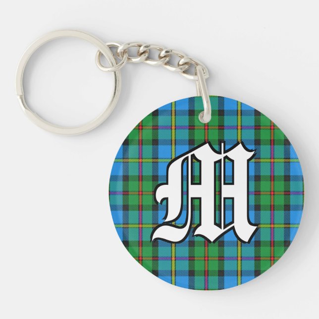 Schotte Clan MacLeod von Harris Tartan Kariert Schlüsselanhänger (Vorderseite)