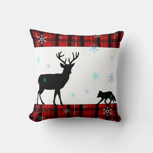 Schotte-gälisches frohe Weihnachtenschottisches Kissen (Vorderseite)