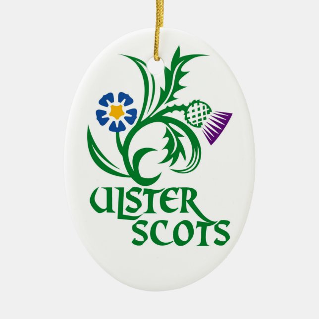 (Schotte-Irischer) Entwurf Ulster-Schotten Keramik Ornament (Vorne)