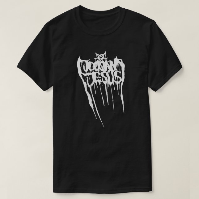Schotte-Stau-Jesus-Todesmetalllogo T-Shirt (Design vorne)