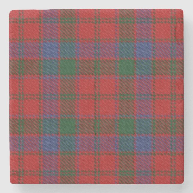 Schotte Tavern Clan Robertson Tartan Steinuntersetzer (Vorderseite)