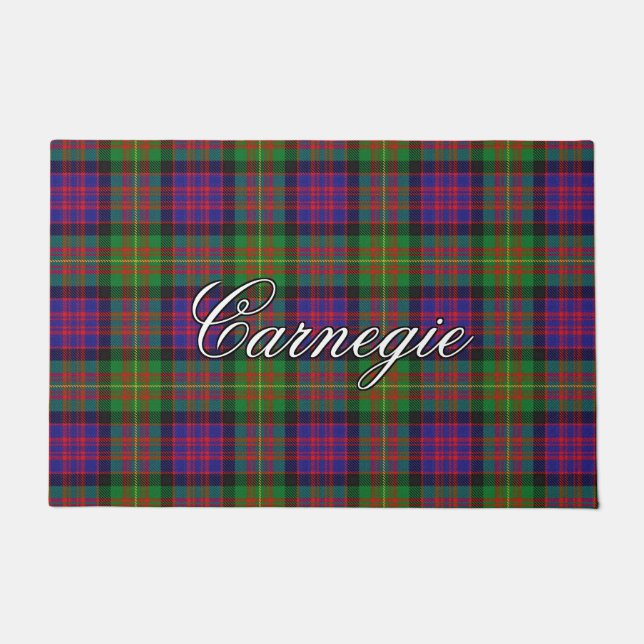 Schotte Vista Clan Carnegie Tartan Kariert Fußmatte (Vorderseite)