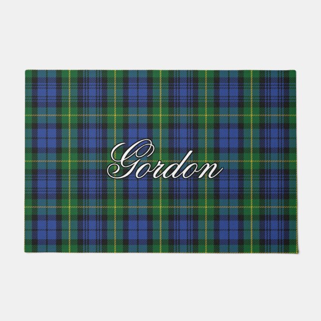 Schotte Vista Clan Gordon Tartan Kariert Fußmatte (Vorderseite)