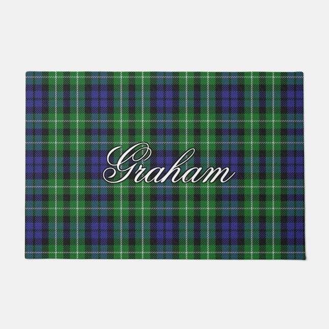 Schotte-Vista-Clan-GrahamTartan kariert Fußmatte (Vorderseite)