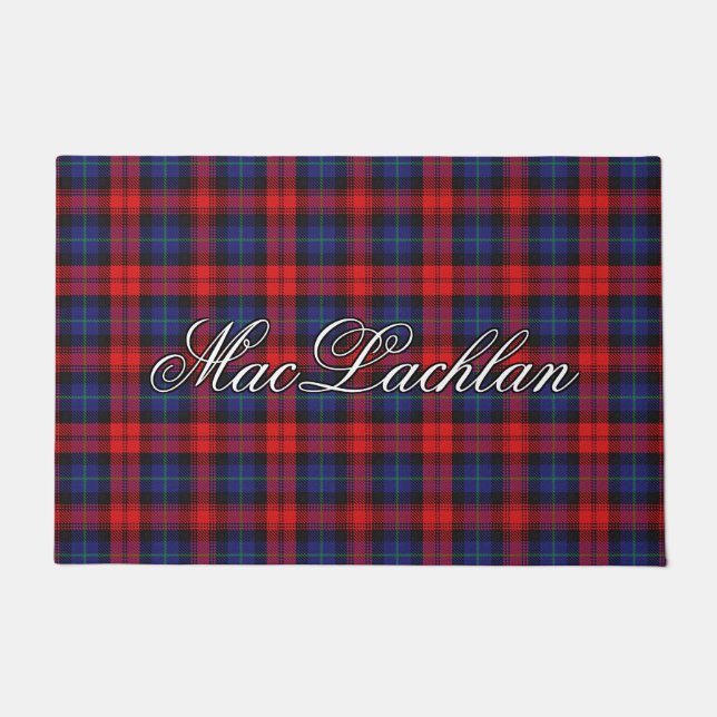Schotte Vista Clan MacLachlan Tartan Kariert Fußmatte (Vorderseite)